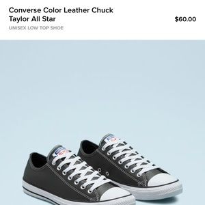Converse Leather Chuck Taylor All Stars- Black